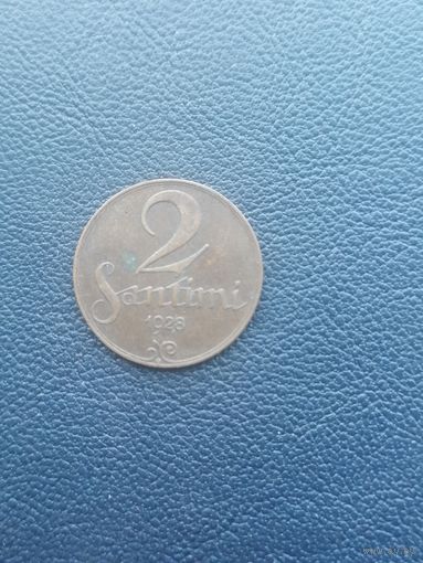 2 санти 1928. С 1 рубля