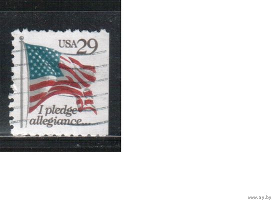 США-1992, (Мих.2314 D), гаш. , Стандарт, Флаг, (одиночка),