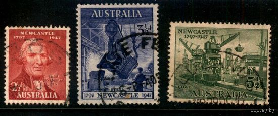 Австралия - 1947 [Mi. 179-181] Гашеная (AU02)