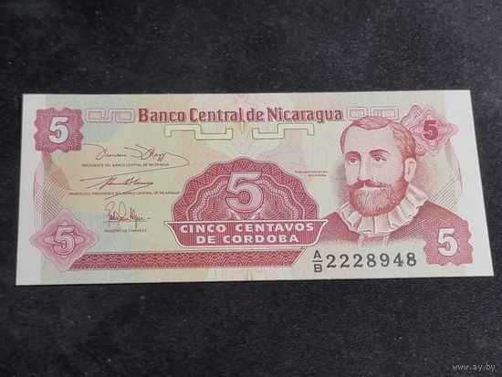 Никарагуа 5 сентаво 1991 Unc