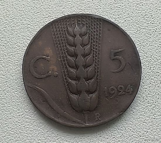 Италия 5 чентезимо, 1924  1-7-25