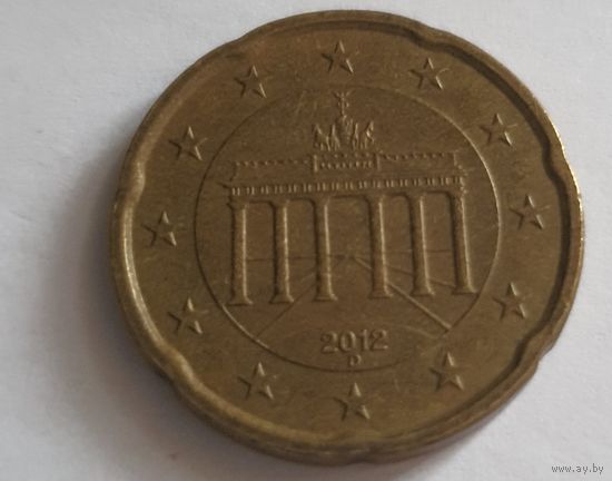 Германия 2012D 20 евроцентов