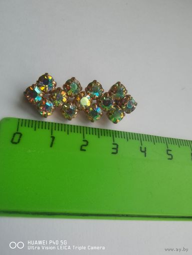 Нежная брошь Чехия в очень хорошем состоянии самая привлекательная цена трёхдневный аукцион