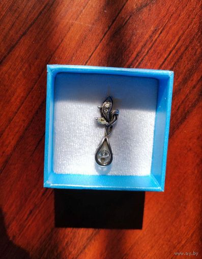 Серьги одиночки, 2шт, кусочек цепочки, серебро 925