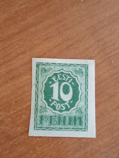 1919 Эстония Мих 8 чистая клей лёгкая наклейка (2-1)