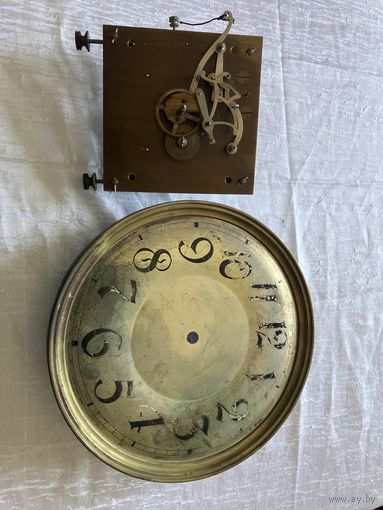 Механизм и циферблат с гонгом для напольных часов