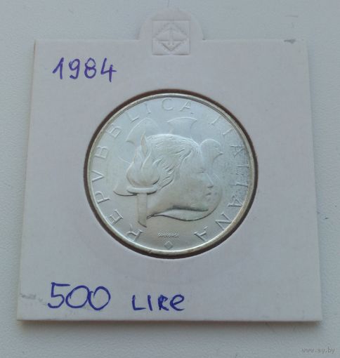 ИТАЛИЯ  500 лир 1984 г.