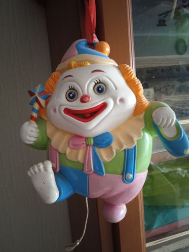 Клоун игрушка заводная. Винтаж. Европа.