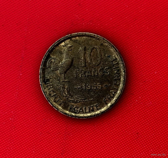 23-04 Франция, 10 франков 1955 г.