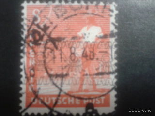 Германия 1948 надпечатка Бизония 8 пф.