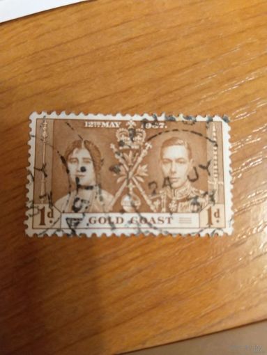 1937 Британская колония Золотой Берег коронация (5-5)