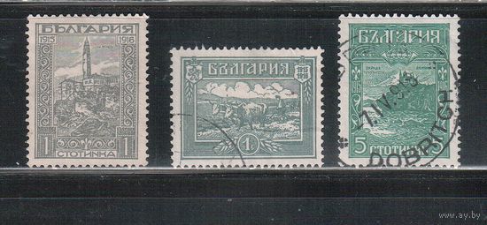 Болгария-1917, (Мих.119-121),  гаш.  , Оккупация Македонии , (полная серия)(2)