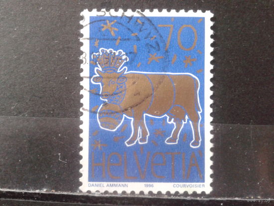 Швейцария 1996 Корова