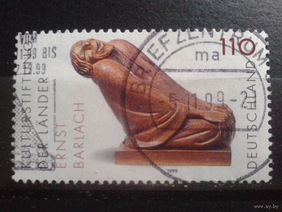 Германия 1999 скульптура Михель-1,0 евро гаш
