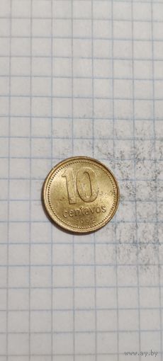 Аргентина 10 сентавос 1992