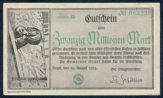 Германия 20.000.000 марок 1923 год.