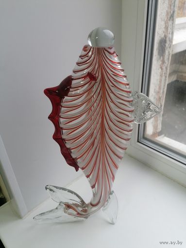 Ваза - Штоф рыба, муранское стекло?