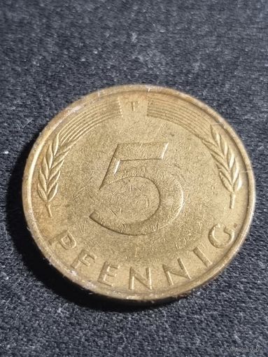 Германия 5 пфеннигов 1975 F