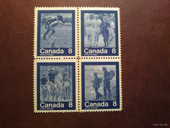 Канада 1974 г.Серия:Олимпийские игры, Монреаль, 1976 г. (2-й выпуск).Летние развлечения./5а/