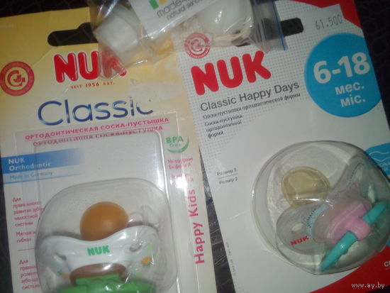 Nuk classic happy days пустышка ортодонтическая