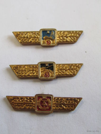 С рубля. Знак. Значок. Классность армейская. Южная группа войск. Армия стран Варшавского договора. ГДР. Германия. Ретро СССР. Цена за 3шт. м
