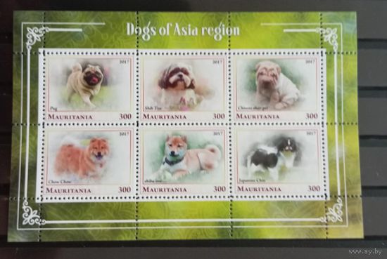 СЕРИЯ БЛОКОВ  СОБАКИ КОШКИ  фауна   MNH