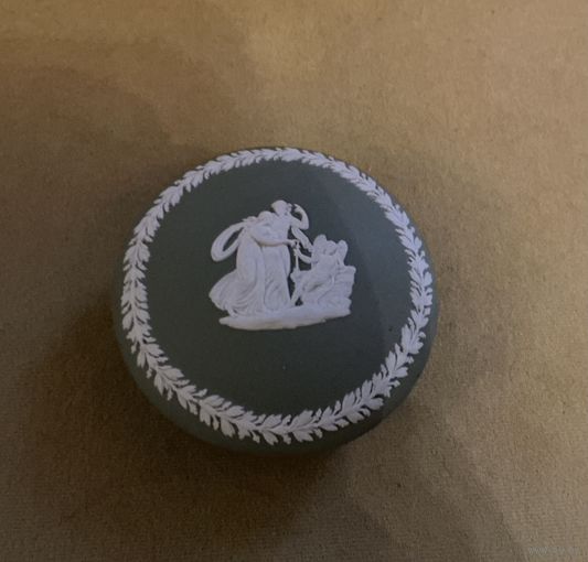 Шкатулка Wedgwood Англия 60-е зеленый бисквит