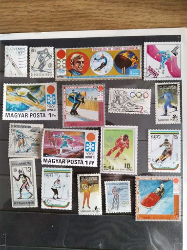 Сборный лот марок мира  (  спорт)