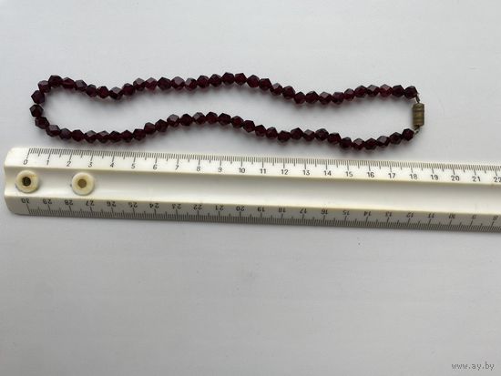 Бусы Гранат. Длина 40 см.