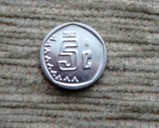 Werty71 Мексика 5 сентаво 2002 Редкая