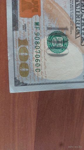 100 $ с красивым номером 90 80 70 60