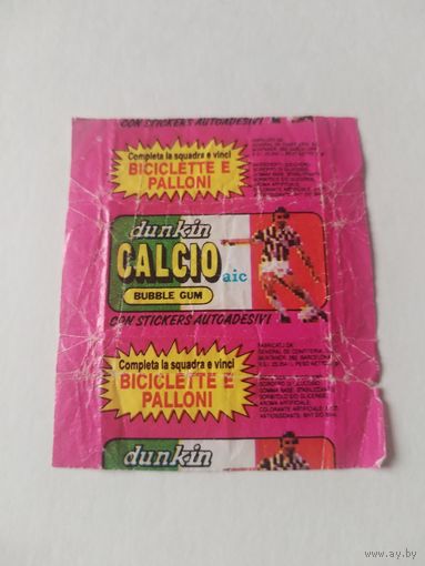 Обертка от жевательной резинки.