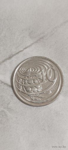 Каймановы острова 10 цент 2002