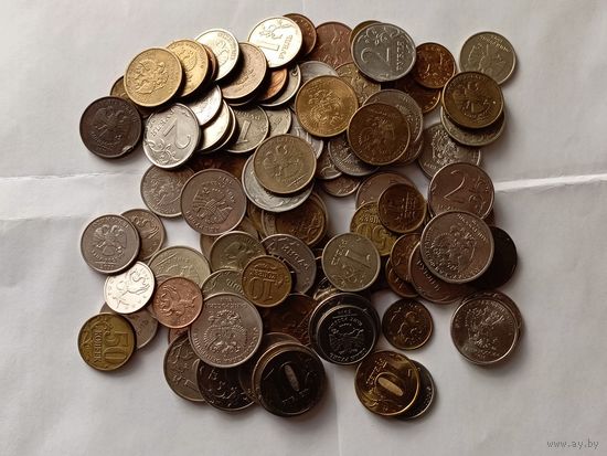 106 монет РОССИИ без повторов по М/Д,список внутри.