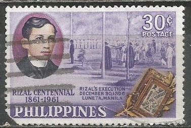 Филиппины. 100 лет со дня рождения Х.Рисаля. Учёный. 1961г. Mi#681.