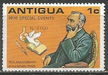 Антигуа. А.Нобель. Учёный, изобретатель. 1976г. Mi#445.