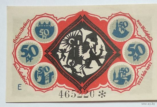 Германия, Нотгельд Bielefeld 50 Пфеннигов 1921 --175