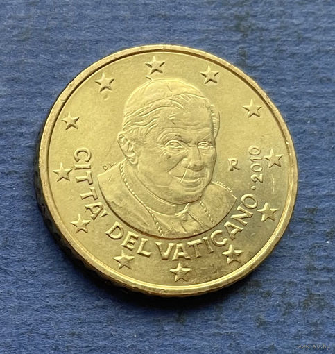 Ватикан 50 евроцентов 2010