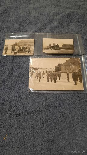 Три подписаных фото, ГДР 1958г. (бывшие казармы III рейха...)