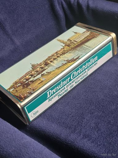 Коробка от дрезденского рождественского пирога Штолен.