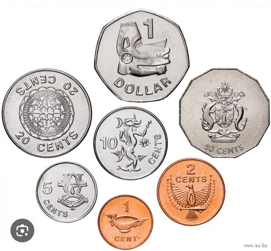 Соломоновы острова набор 7 монет 2005-2010 UNC