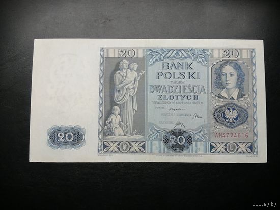 Польша 20 злотых 1936