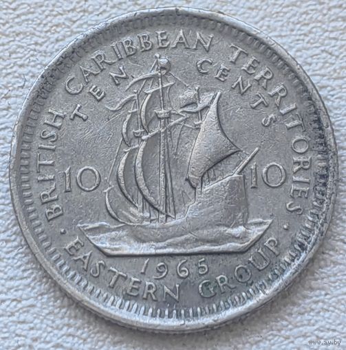 Карибы 10 центов 1965