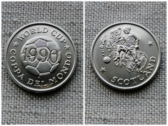 Жетон(токен) Великобритания. Чемпионат мира по футболу 1990 г. FIFA.