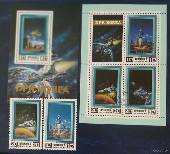 КНДР 1982 Космические иследования.