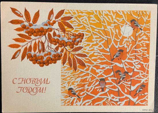 С Новым годом Художник Базаров В. 1988 прошла почту