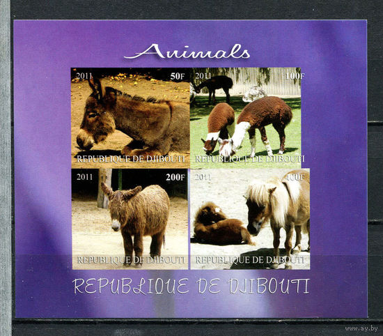 Джибути - 2011 - Фауна (1) - 1 блок. MNH.  (LOT X46)
