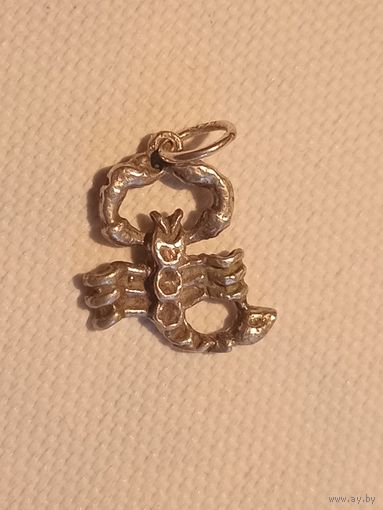 Кулон знак зодиака Скорпион вес - 1г