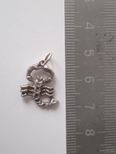 Кулон знак зодиака Скорпион вес - 1г