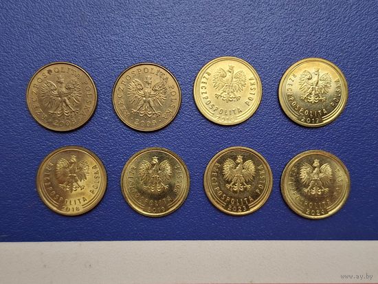 Польша 2 гроша - остатки погодовки. Цена - за ОДНУ монету любого представленного года